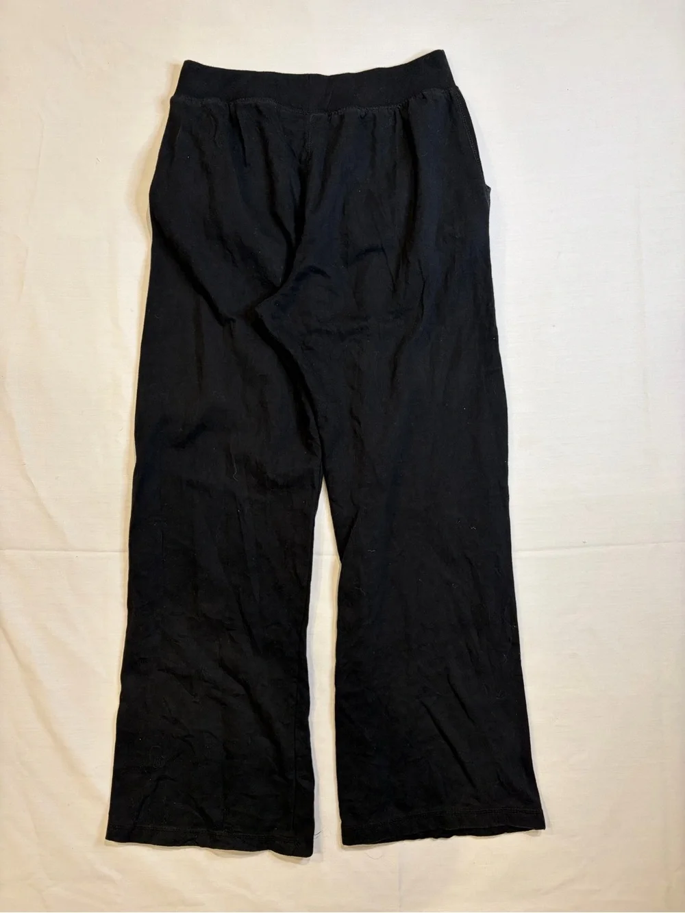 Men's Black Relaxed Knit Joggers with Elastic Waist